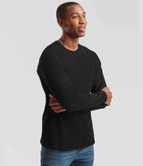 Fruit of the Loom Original Long Sleeve T-Shirt | Black thumbnail 3