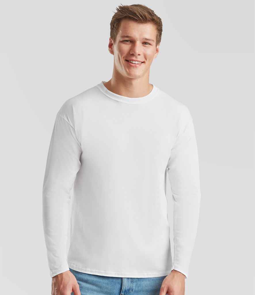 Fruit of the Loom Original Long Sleeve T-Shirt | White