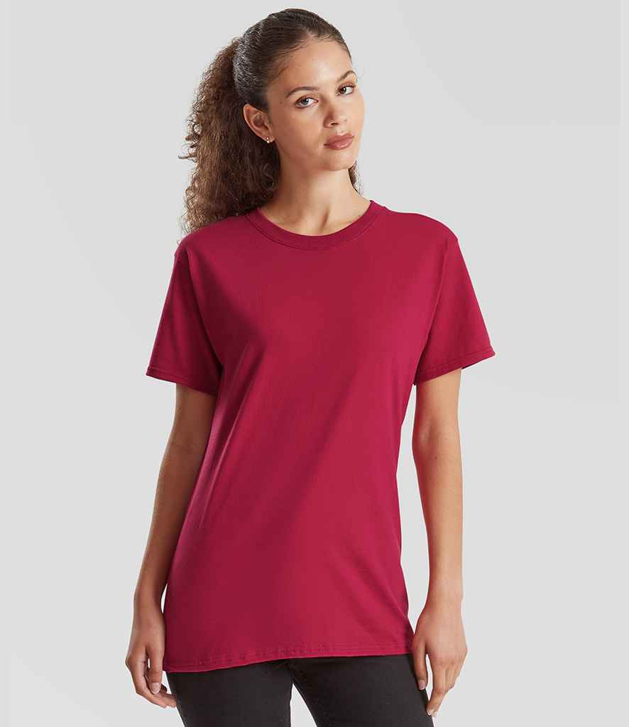Fruit of the Loom Pure Cotton T-Shirt | Cranberry