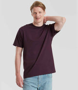 Fruit of the Loom Pure Cotton T-Shirt | Dark Plum thumbnail 1