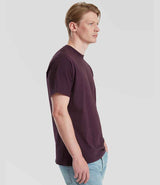 Fruit of the Loom Pure Cotton T-Shirt | Dark Plum thumbnail 3