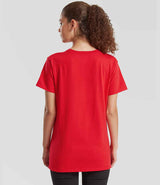 Fruit of the Loom Pure Cotton T-Shirt | Red thumbnail 2