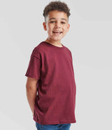 Fruit of the Loom Kids Value T-Shirt | Burgundy thumbnail 3