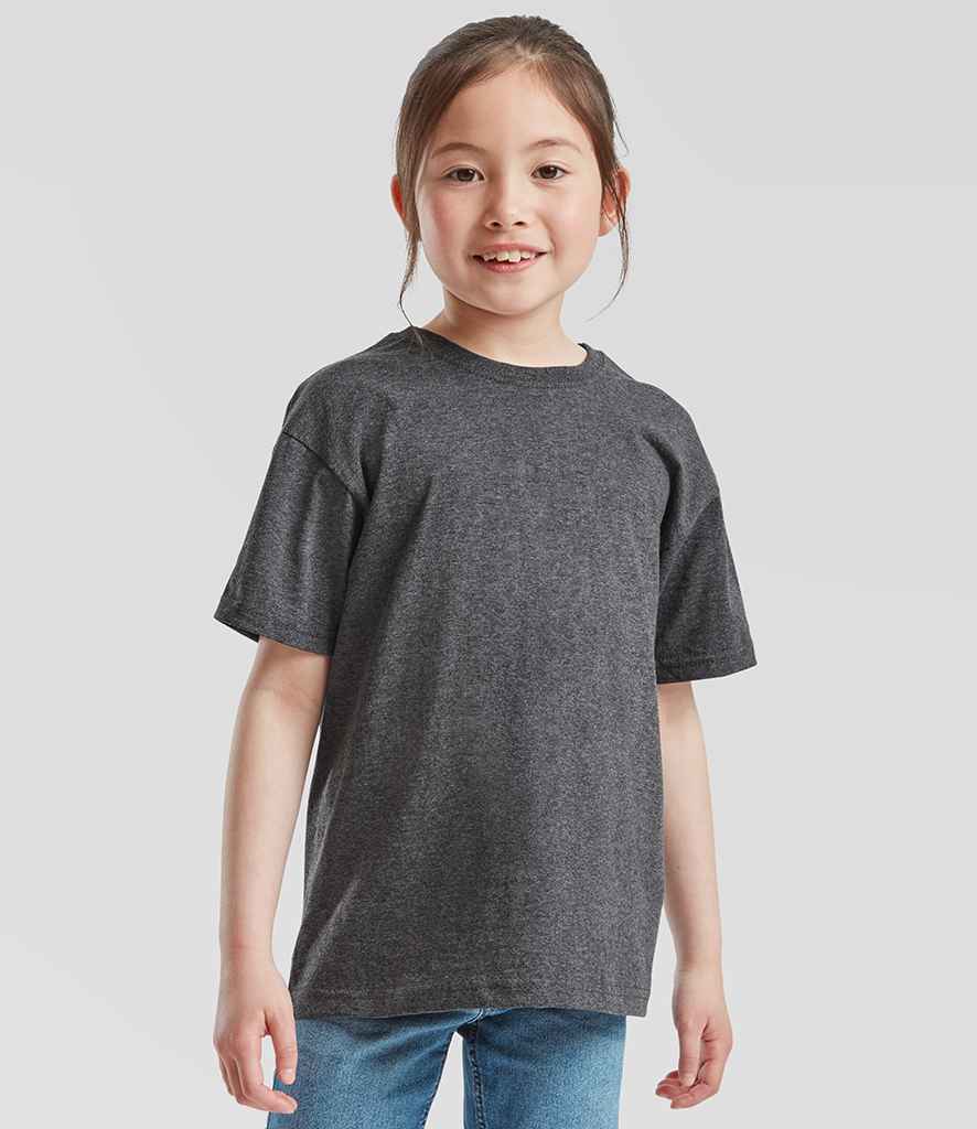 Fruit of the Loom Kids Value T-Shirt | Dark Heather