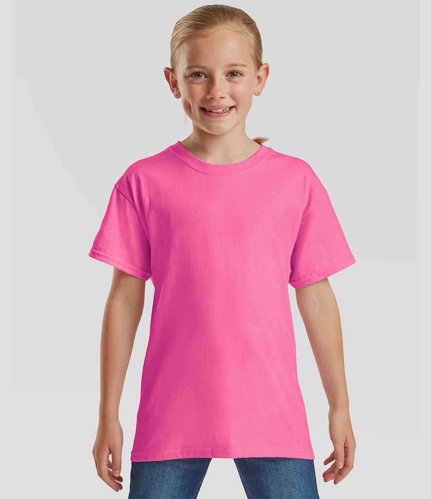 Fruit of the Loom Kids Value T-Shirt | Fuchsia