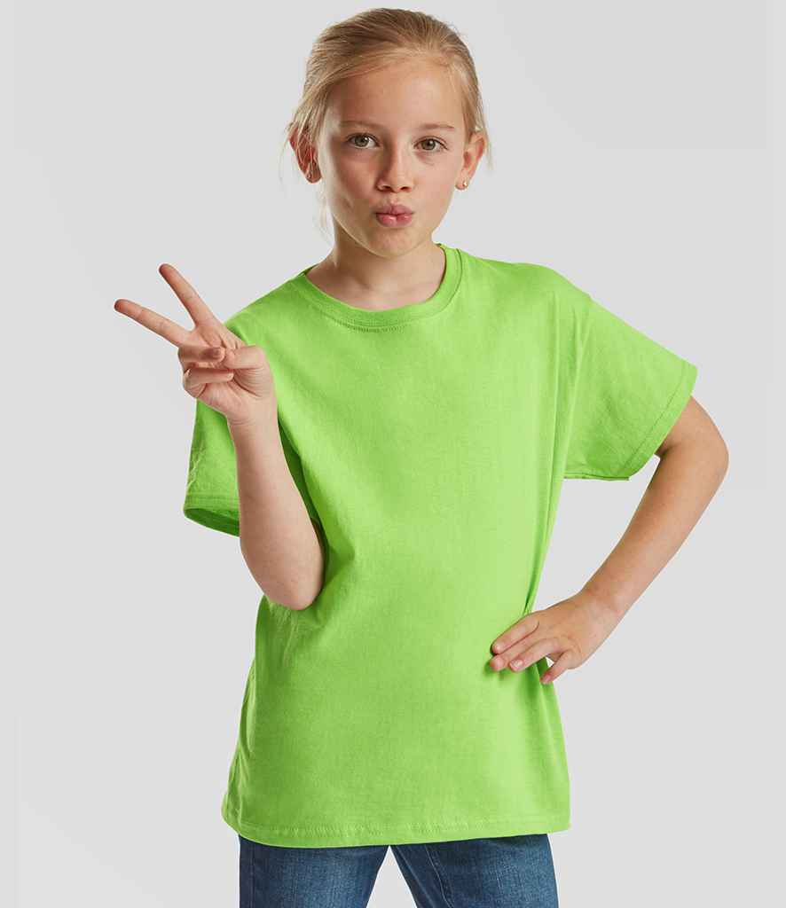 Fruit of the Loom Kids Value T-Shirt | Lime Green