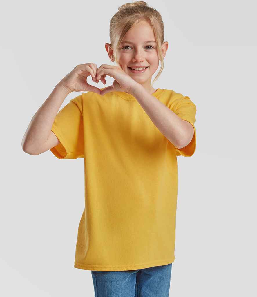 Fruit of the Loom Kids Value T-Shirt | Sunflower