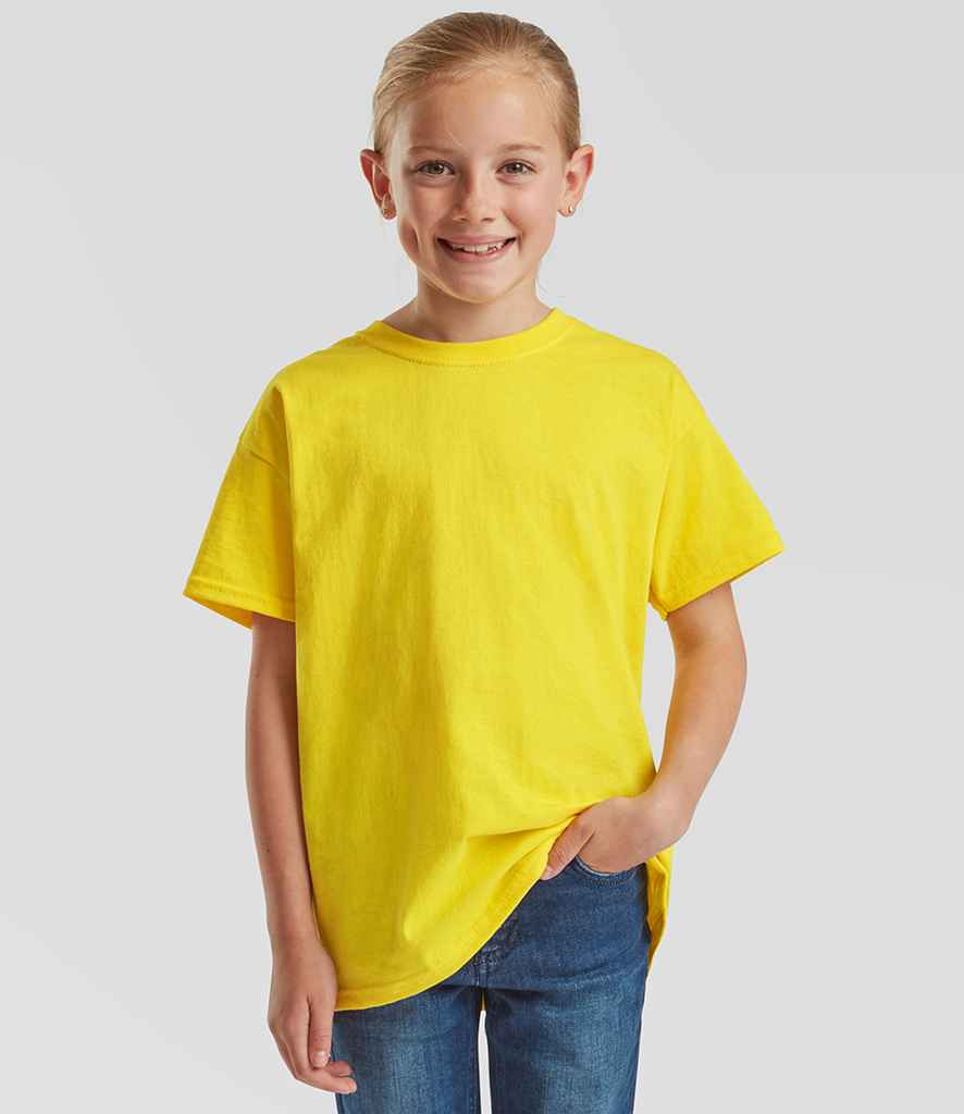 Fruit of the Loom Kids Value T-Shirt | Yellow