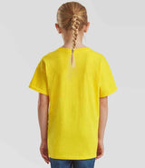 Fruit of the Loom Kids Value T-Shirt | Yellow thumbnail 2