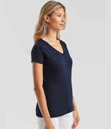 Fruit of the Loom Lady Fit Value V Neck T-Shirt | Deep Navy thumbnail 3