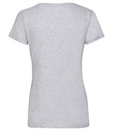 Fruit of the Loom Lady Fit Value V Neck T-Shirt | Heather Grey thumbnail 5