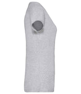 Fruit of the Loom Lady Fit Value V Neck T-Shirt | Heather Grey thumbnail 6