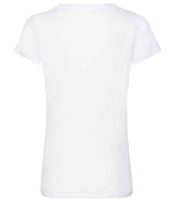 Fruit of the Loom Lady Fit Value V Neck T-Shirt | White thumbnail 5