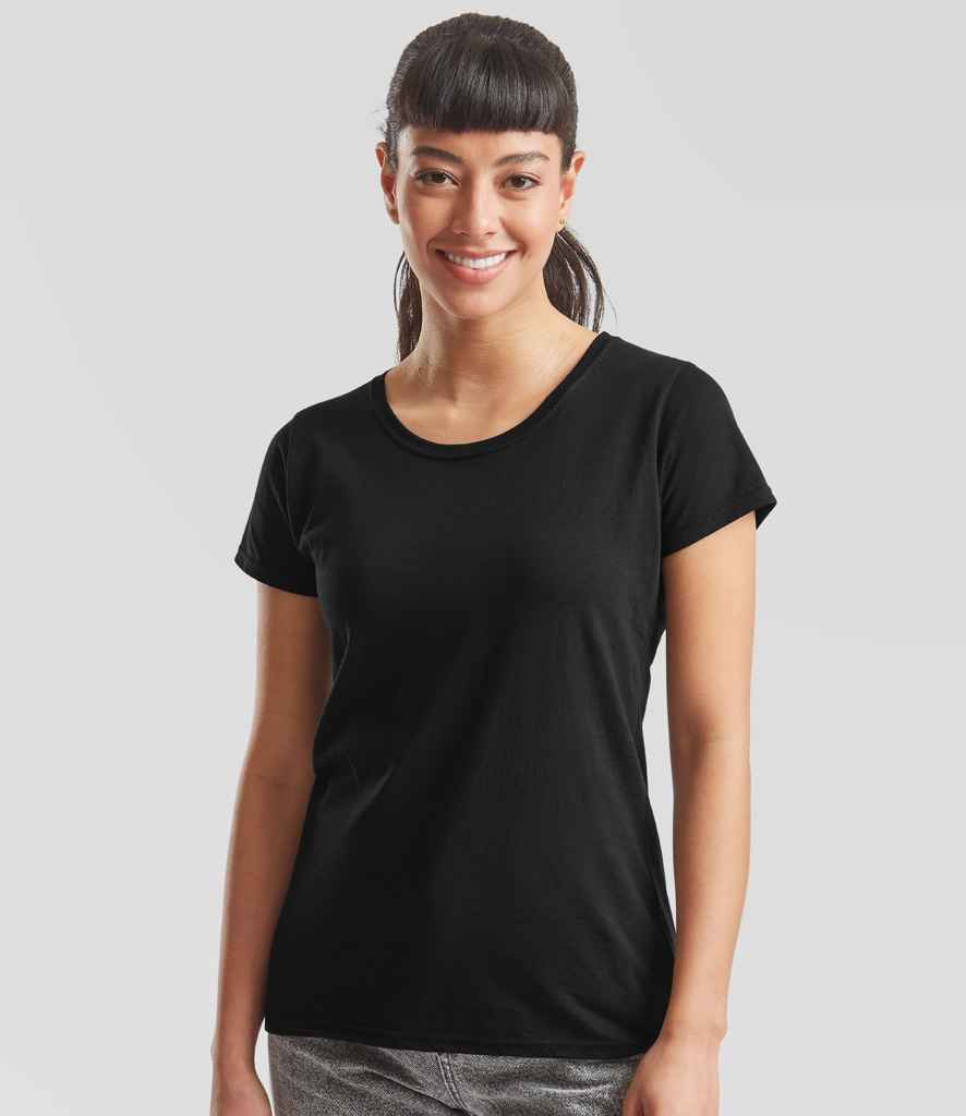 Fruit of the Loom Lady Fit Original T-Shirt | Black