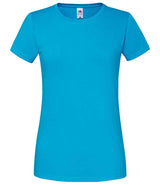 Fruit of the Loom Ladies Iconic 195 T-Shirt | Azure thumbnail 4