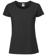 Fruit of the Loom Ladies Iconic 195 T-Shirt | Black thumbnail 4