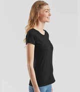 Fruit of the Loom Ladies Iconic 195 T-Shirt | Black thumbnail 3