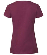 Fruit of the Loom Ladies Iconic 195 T-Shirt | Burgundy thumbnail 5