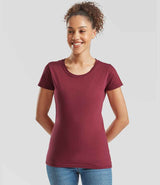 Fruit of the Loom Ladies Iconic 195 T-Shirt | Burgundy thumbnail 1