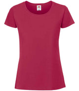 Fruit of the Loom Ladies Iconic 195 T-Shirt | Cranberry thumbnail 4