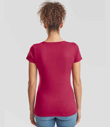 Fruit of the Loom Ladies Iconic 195 T-Shirt | Cranberry thumbnail 2