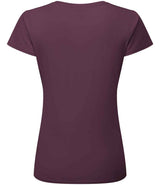 Fruit of the Loom Ladies Iconic 195 T-Shirt | Dark Plum thumbnail 5