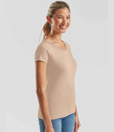 Fruit of the Loom Ladies Iconic 195 T-Shirt | Desert Sand thumbnail 3