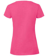 Fruit of the Loom Ladies Iconic 195 T-Shirt | Fuchsia thumbnail 5