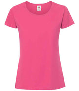 Fruit of the Loom Ladies Iconic 195 T-Shirt | Fuchsia thumbnail 4
