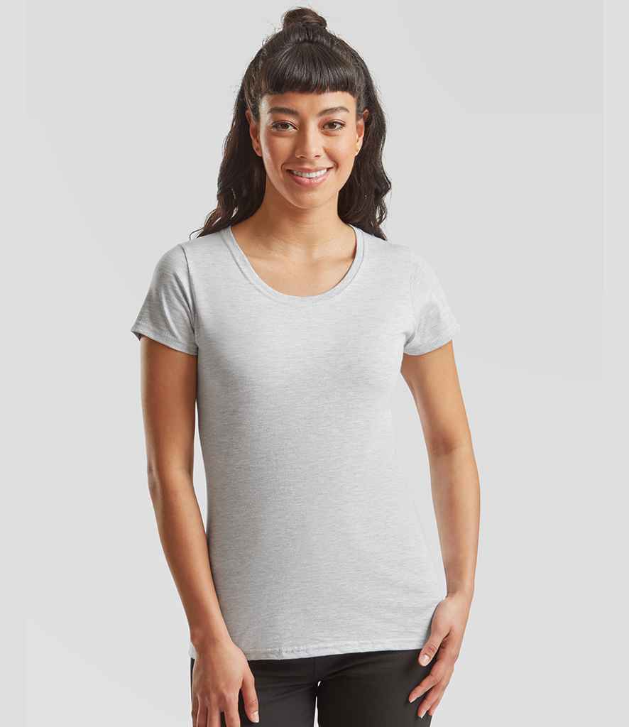 Fruit of the Loom Ladies Iconic 195 T-Shirt | Heather Grey