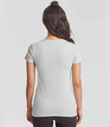 Fruit of the Loom Ladies Iconic 195 T-Shirt | Heather Grey thumbnail 2