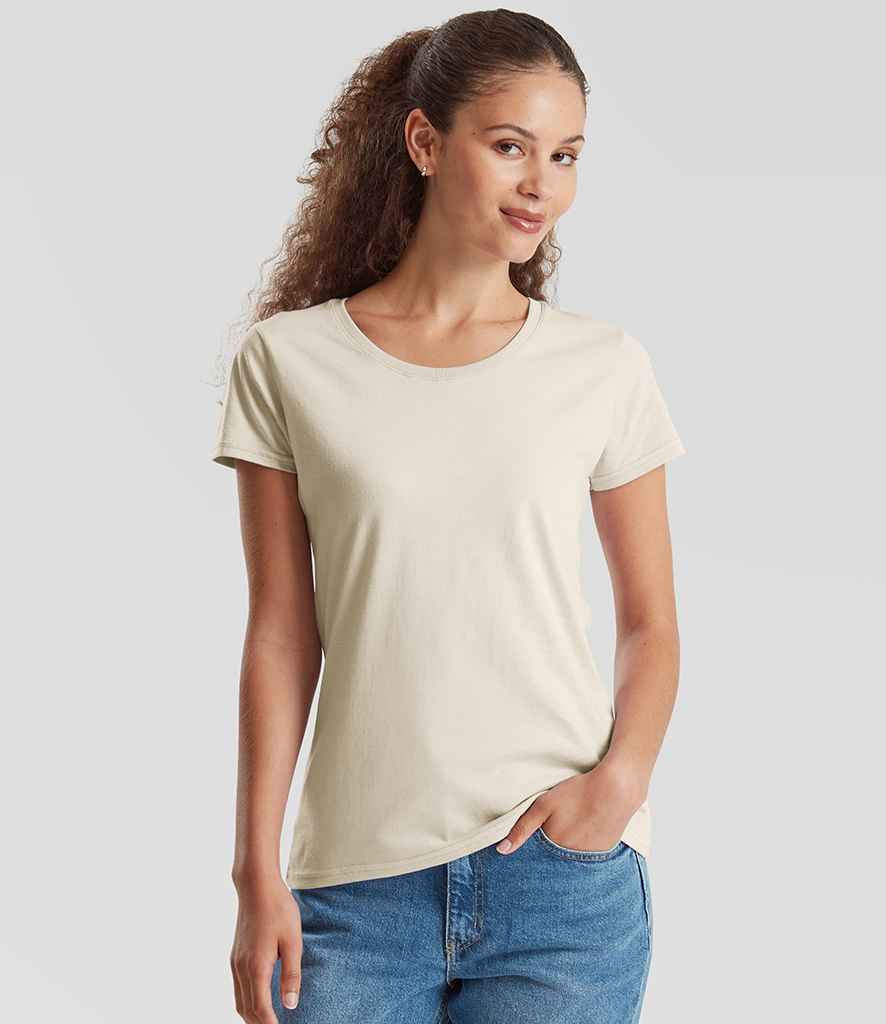 Fruit of the Loom Ladies Iconic 195 T-Shirt | Natural
