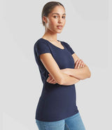 Fruit of the Loom Ladies Iconic 195 T-Shirt | Navy thumbnail 3