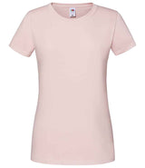 Fruit of the Loom Ladies Iconic 195 T-Shirt | Powder Rose thumbnail 4