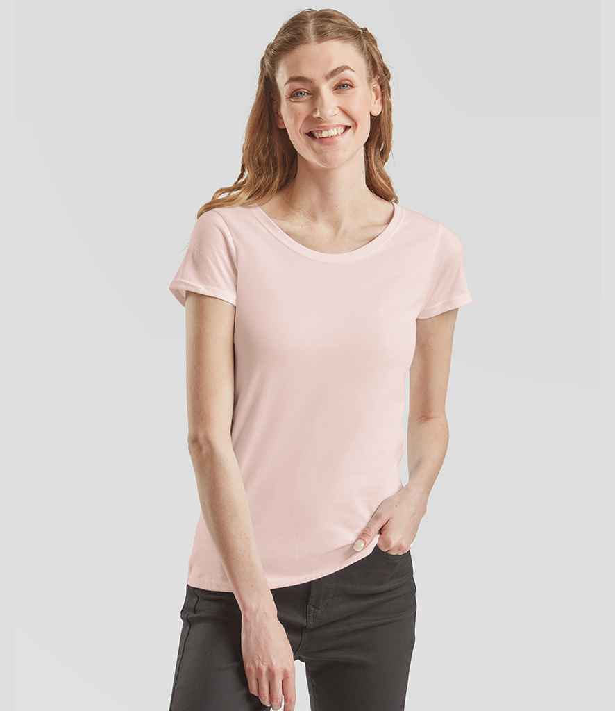 Fruit of the Loom Ladies Iconic 195 T-Shirt | Powder Rose
