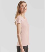 Fruit of the Loom Ladies Iconic 195 T-Shirt | Powder Rose thumbnail 3