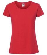 Fruit of the Loom Ladies Iconic 195 T-Shirt | Red thumbnail 4