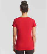 Fruit of the Loom Ladies Iconic 195 T-Shirt | Red thumbnail 2