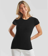 Fruit of the Loom Ladies Iconic 150 T-Shirt | Black thumbnail 1