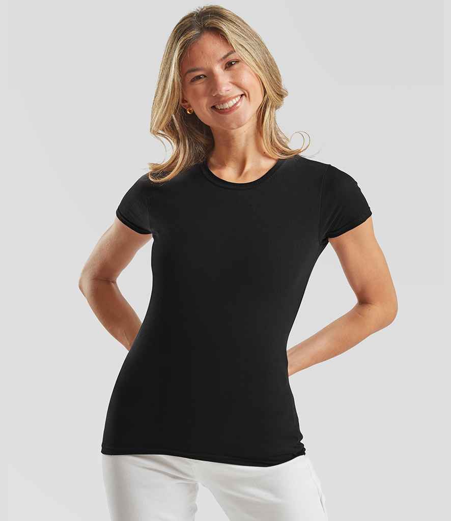 Fruit of the Loom Ladies Iconic 150 T-Shirt | Black