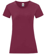 Fruit of the Loom Ladies Iconic 150 T-Shirt | Burgundy thumbnail 1