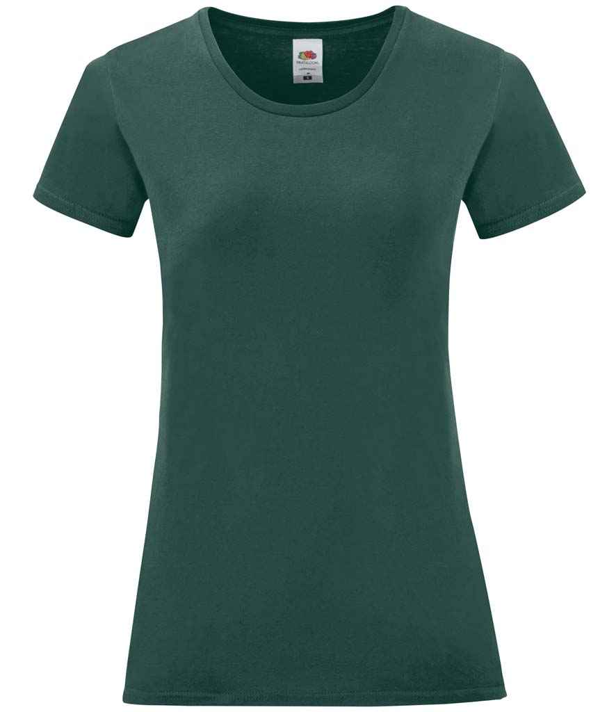 Fruit of the Loom Ladies Iconic 150 T-Shirt | Forest Green
