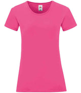 Fruit of the Loom Ladies Iconic 150 T-Shirt | Fuchsia thumbnail 4