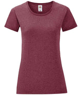 Fruit of the Loom Ladies Iconic 150 T-Shirt | Heather Burgundy thumbnail 1