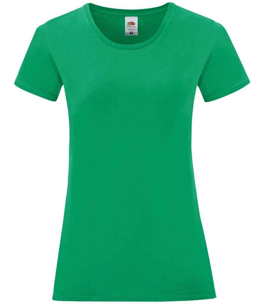 Fruit of the Loom Ladies Iconic 150 T-Shirt | Kelly Green