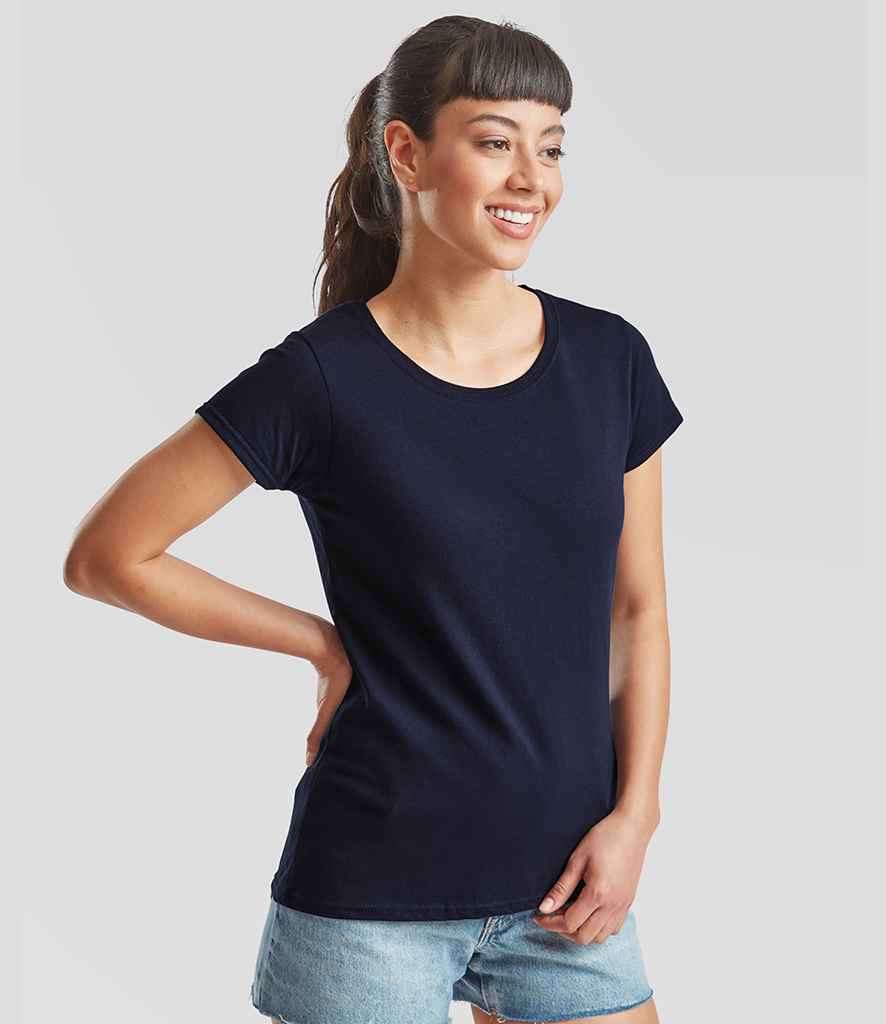 Fruit of the Loom Lady Fit Value T-Shirt | Deep Navy