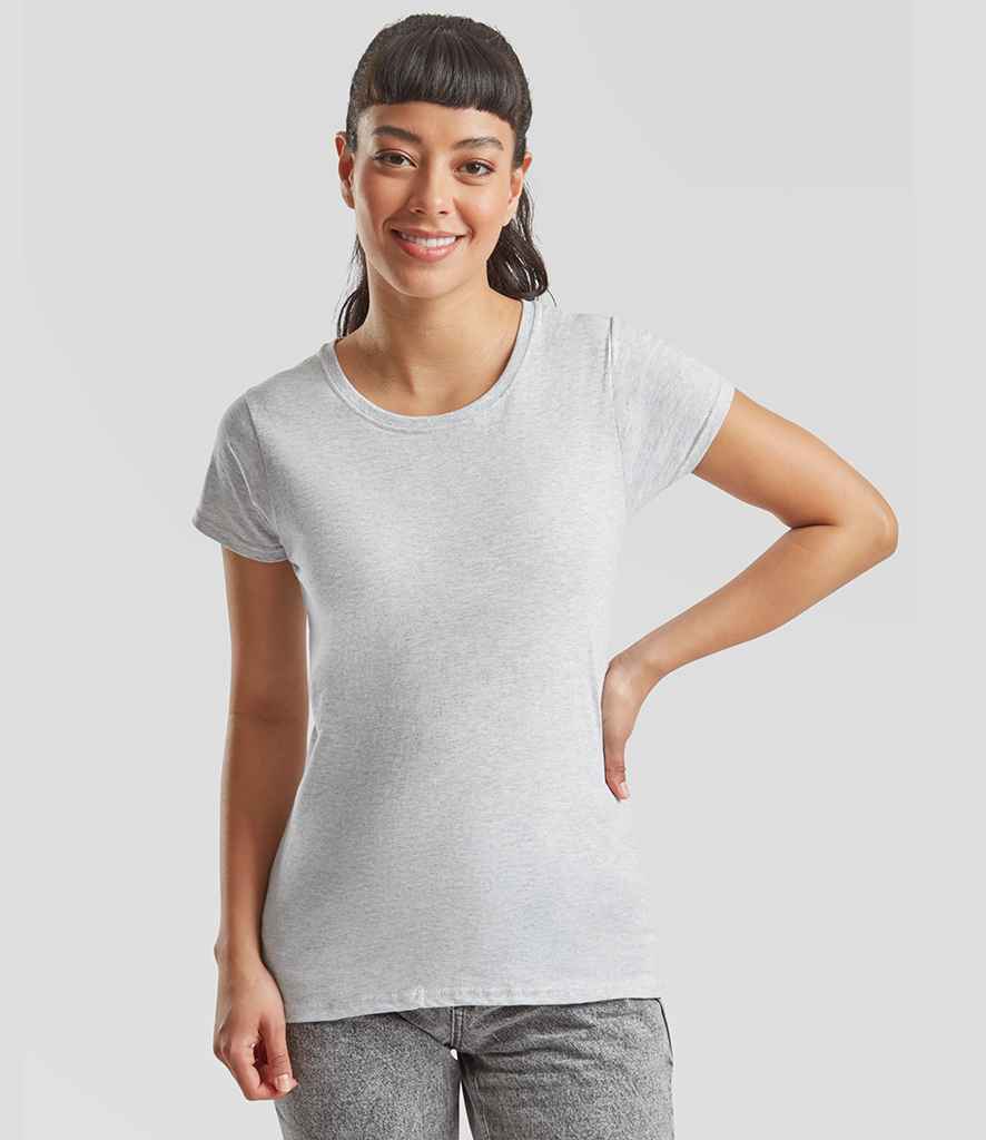 Fruit of the Loom Lady Fit Value T-Shirt | Heather Grey