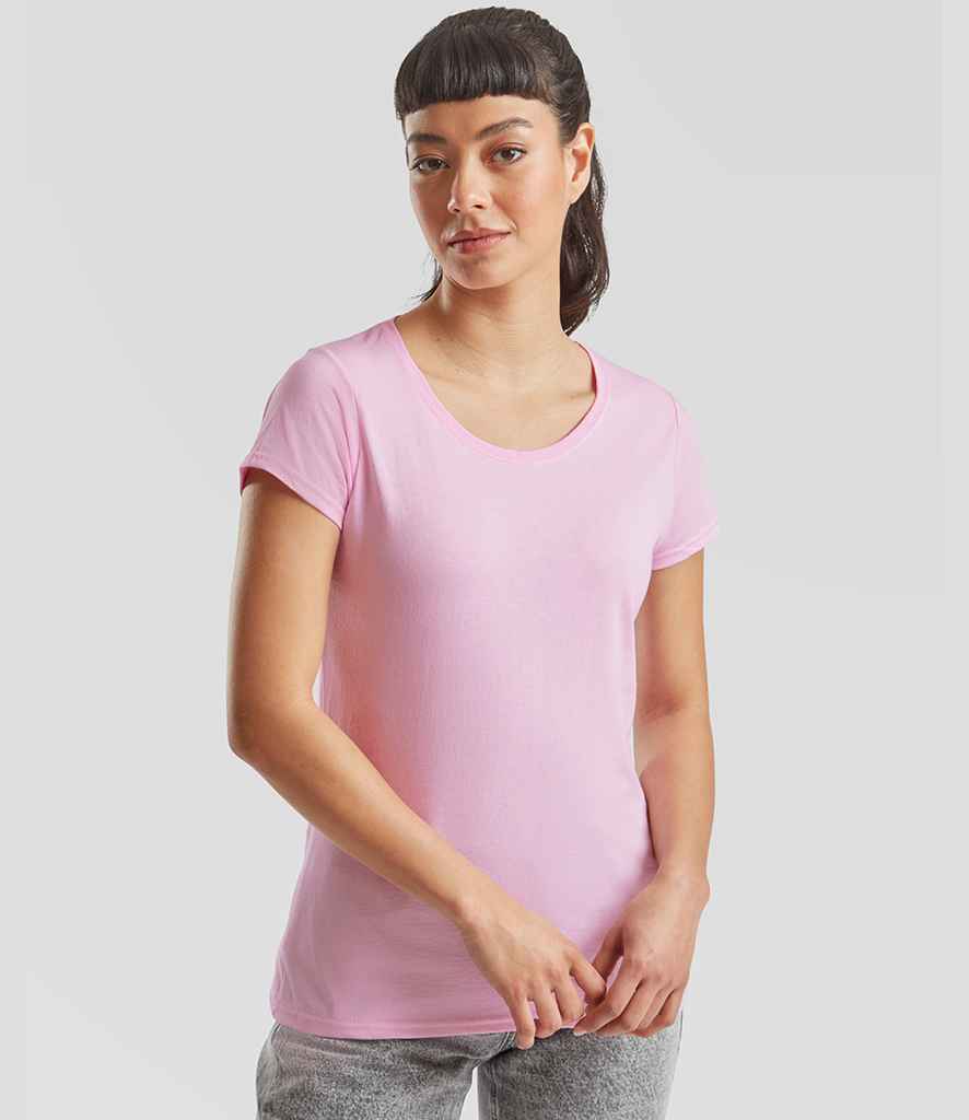 Fruit of the Loom Lady Fit Value T-Shirt | Light Pink