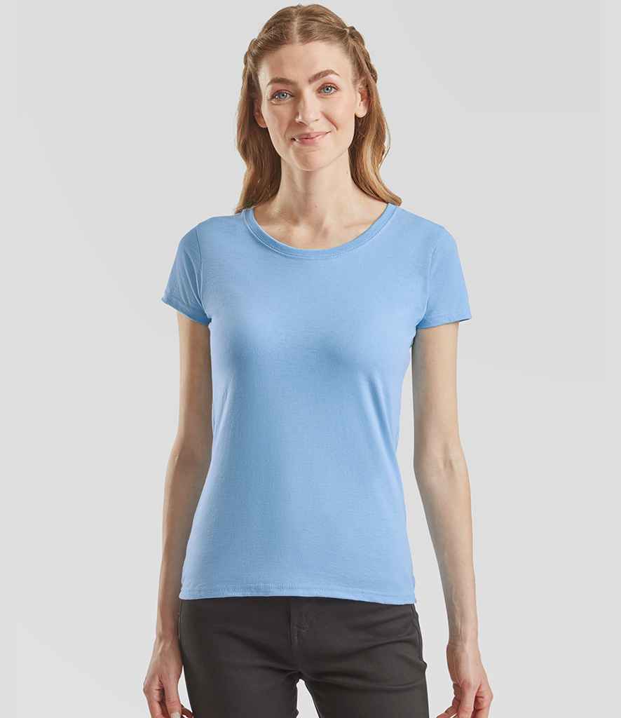 Fruit of the Loom Lady Fit Value T-Shirt | Sky Blue