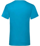 Fruit of the Loom V Neck Value T-Shirt | Azure thumbnail 5